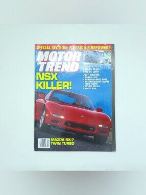 Motor Trend Magazine December 1991 Volume 43 Issue 12 No Label NSX Killer Mazda